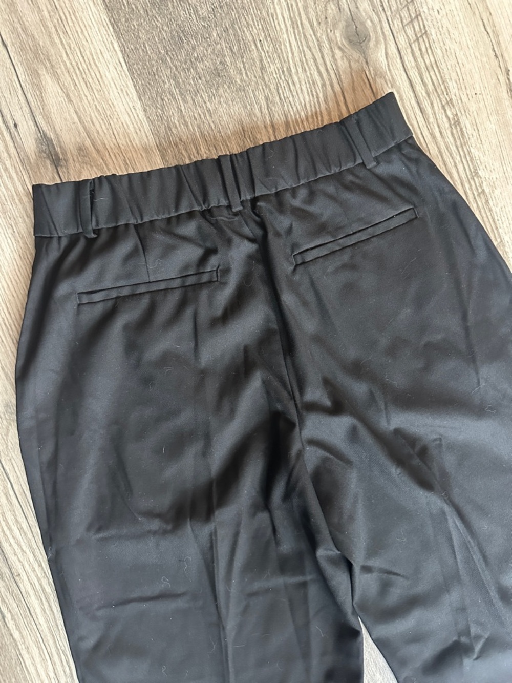 Madewell NWT Slouchy Straight Pants trousers in Brushed Twill black womens 10 - Picture 8 of 8